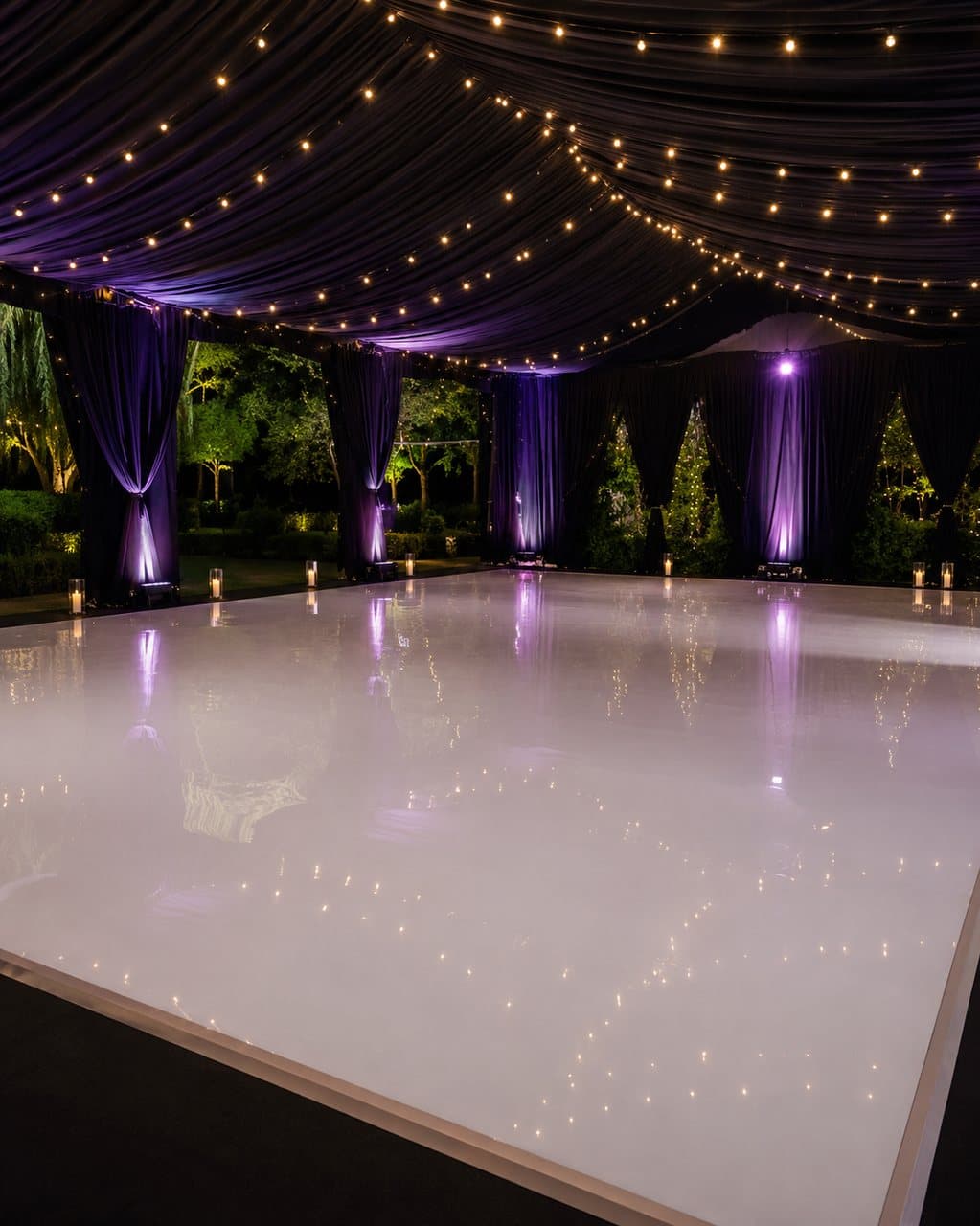 Gloss White Dance Floor